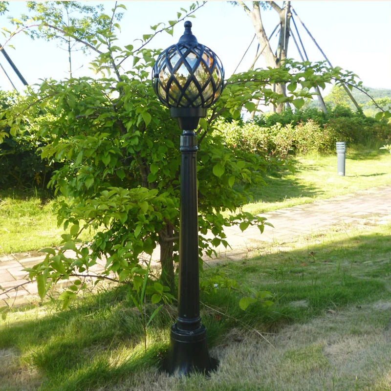 lampe solaire vintage doré marron clair rétro géométrique ip65 led moderneextérieur