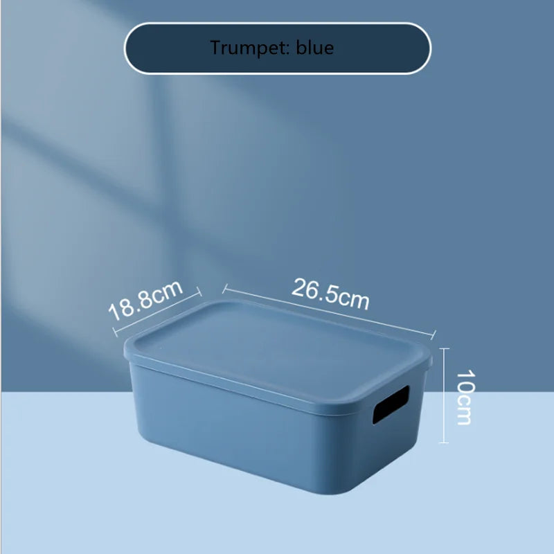 boîtes rangement modernes bleu orange jaune matériau plastique respectueux environnement treillis couvercle petite moyenne