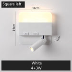lampe murale moderne LED noir blanc interrupteurs éclairage quotidien chambre cuisine salle manger entrée