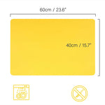 tapis table silicone bleu gris jaune vert uni minimaliste antidérapant isolant thermique