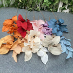 feuilles artificielles ornementales extérieures soie couleur or naturel tringle inclusion