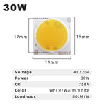 lot 10 puces led cob carrées projecteur downlight surface blanc chaud moderne intérieur