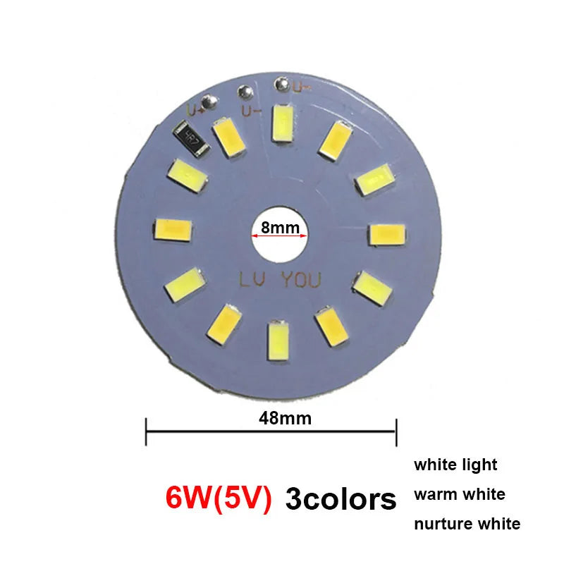 plaque led circulaire blanc diodes 5w 10w 30w dimmable moderne câble usb adaptateur secteur