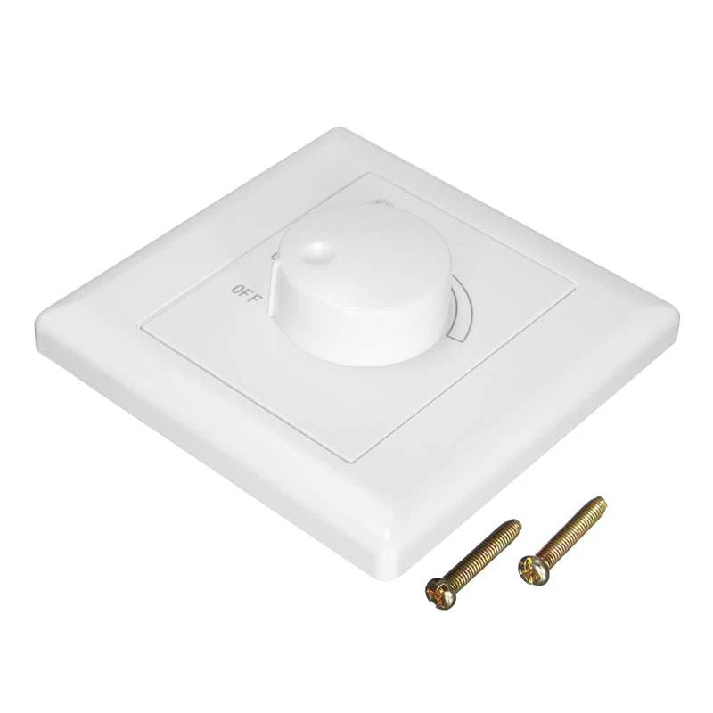 interrupteur mural blanc moderne réglable 630W AC110220V LED variateur fixations vis