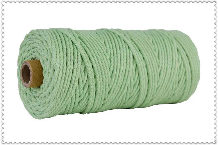 corde macramé coton torsadé mm décoration artisanale rustique fait main textile maison