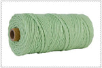 corde macramé coton torsadé mm décoration artisanale rustique fait main textile maison