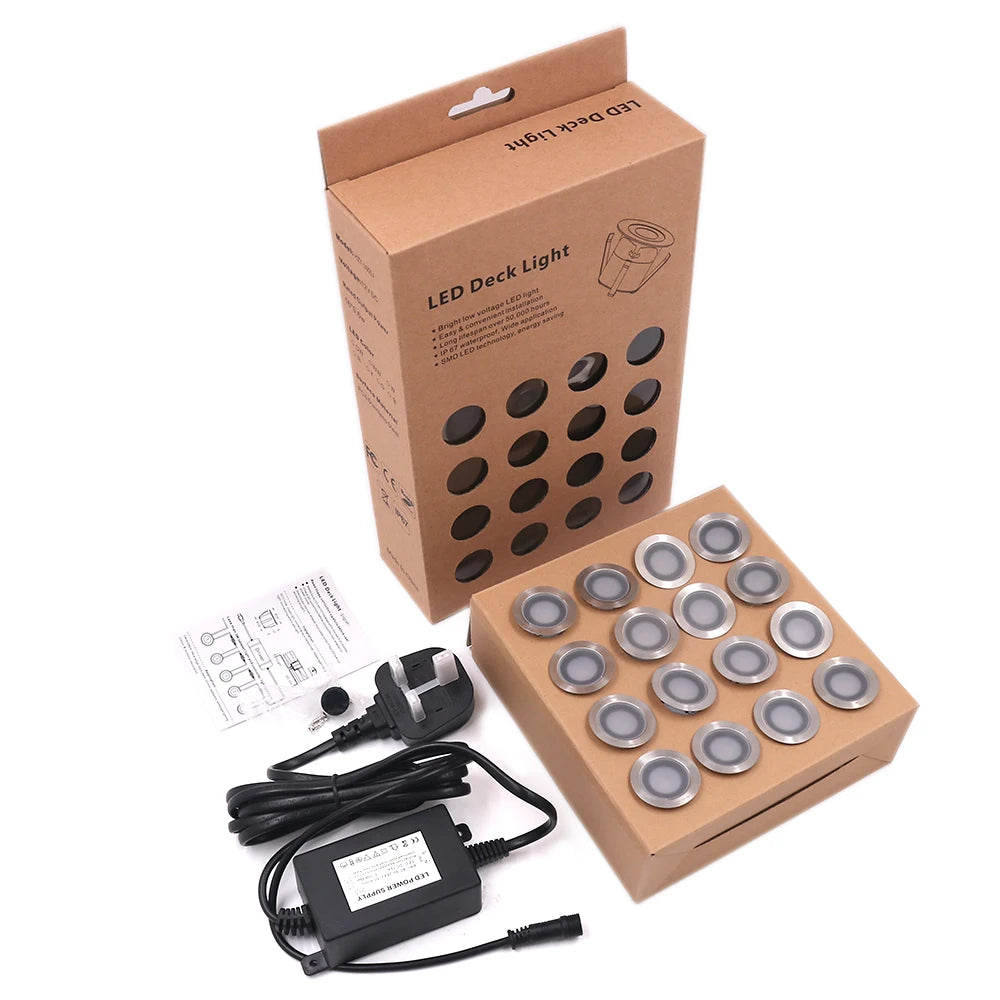 Lampe LED solaire imperméable IP67 blanc moderne câble adaptateur électrique