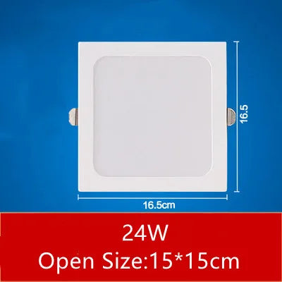 plaque led moderne noir blanc 12w 18w 24w clips métalliques opacité 10x20cm