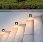 plaque lumière led moderne blanc noir gris rayures horizontales extérieur intérieur hydrofuge