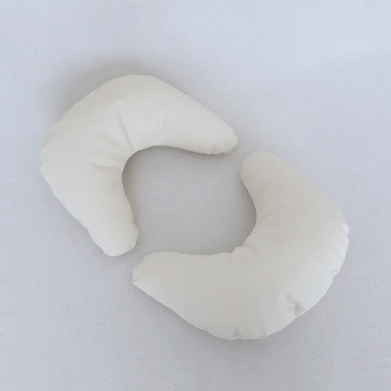 coussins doux velours bébé oreiller photo accessoire pose classique blanc rose beige violet