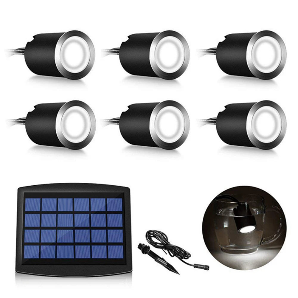 lumière solaire led spot adhésif moderne ip67 étanche noir blancextérieur
