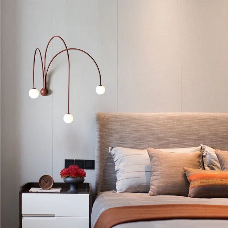 Luminaire mural moderne pour salon et chambre vue de côté