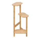 étagère plantes niveaux bois bambou brun moderne minimaliste assemblage vis fixationsintérieur chambre balcon angle