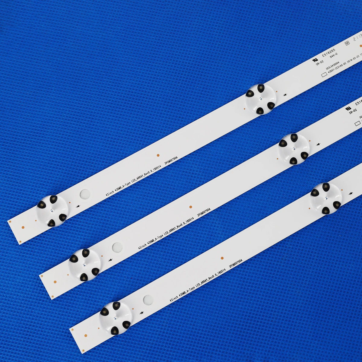 bande lumineuse led blanc points noirs moderne rétro éclairage fixations haute qualité rohs compatible