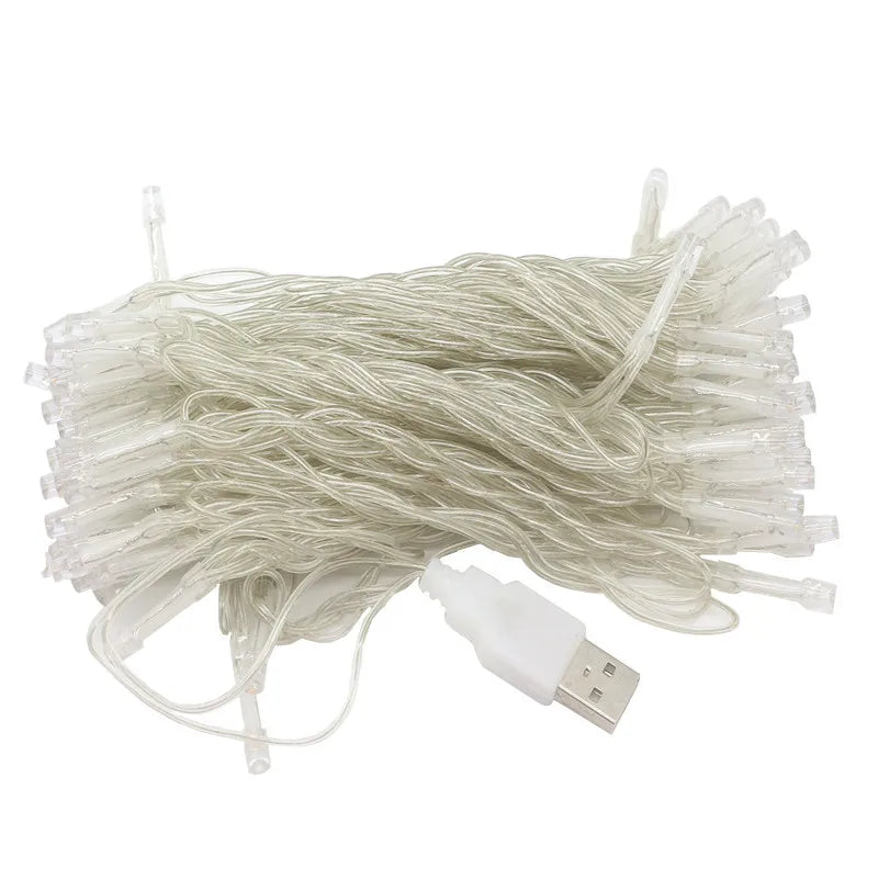 guirlande lumineuse rgb blanc translucide 10m led modernes noël décoration chambre salon