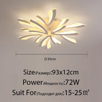 plafonnier led moderne acrylique blanc noir télécommande éclairage quotidien chambre salon moderne ultrafin