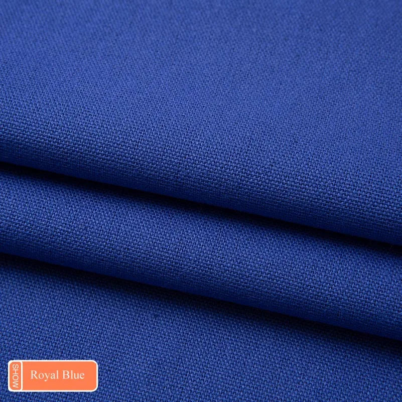 tissu toile coton résistant couture bricolage ameublement textile solide couleur unie 145cm