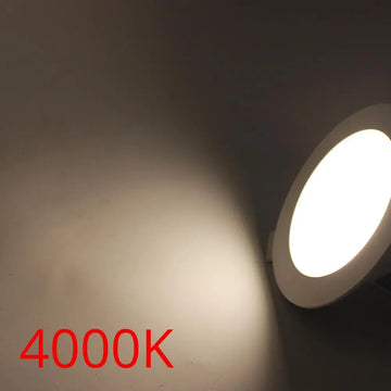 spot led encastré aluminium blanc moderne lumière chaude froide couleurs 7w 9w