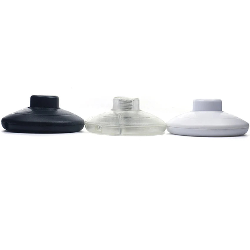 interrupteur pédale transparent noir blanc lampe table pied moderne minimaliste 317mm 250v 1a