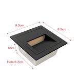 lampe sol moderne led noir gris blanc 85cm 85cm 5cm ventilation