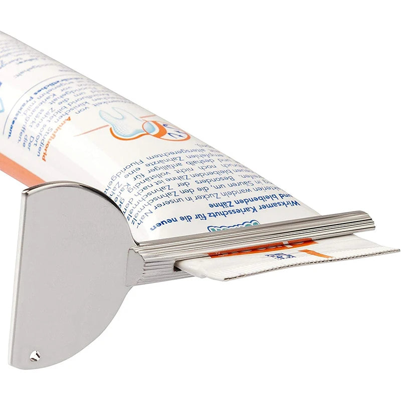 squeeze tube dentifrice acier inoxydable moderne facile nettoyer argenté lisse rainuré utilitaire 3.5cm 8.5cm