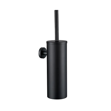 porte brosse wc noir mat support mural acier inoxydable salle bain moderne minimaliste