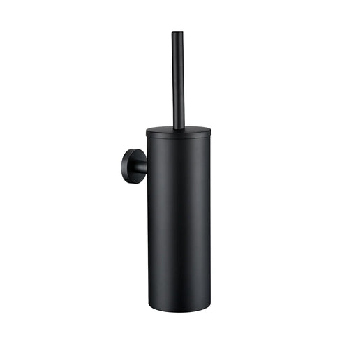 porte brosse wc noir mat support mural acier inoxydable salle bain moderne minimaliste