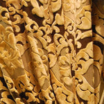 rideau floral marron velours opaques tassel classique maison