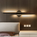 applique murale led moderne minimaliste noir blanc chambre salon entrée fixée mur deux sources