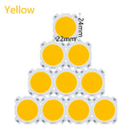LED COB 3W 5W orange blanc jaune 22x24mm modernes puissantes