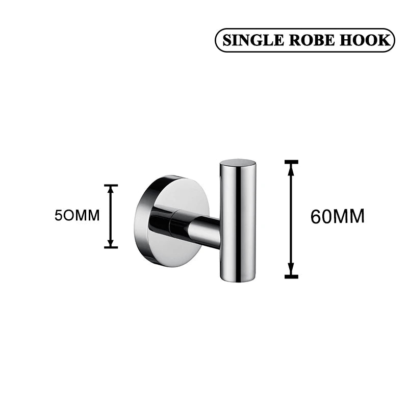accessoires salle bain chrome moderne étagère serviettes porte savon papier toilette crochet mur toiles