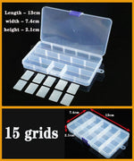 boite rangement plastique transparente compartiments ajustables bijoux petits objets divers