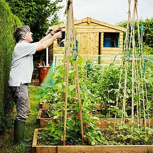 sangles support plantes decoratives grenouilles vert turquoise decoratives jardin ludiques fixations branches cables