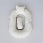 coussins doux velours bébé oreiller photo accessoire pose classique blanc rose beige violet