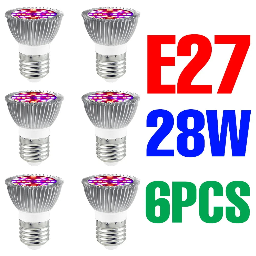 lampe croissance plantes led blanc rouge violet forme diamant moderne 50w 80w 100w e27
