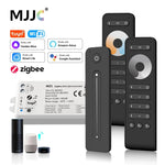 contrôleur led zigbee 2ch noir moderne adhésif télécommande récepteur wz1 led strip