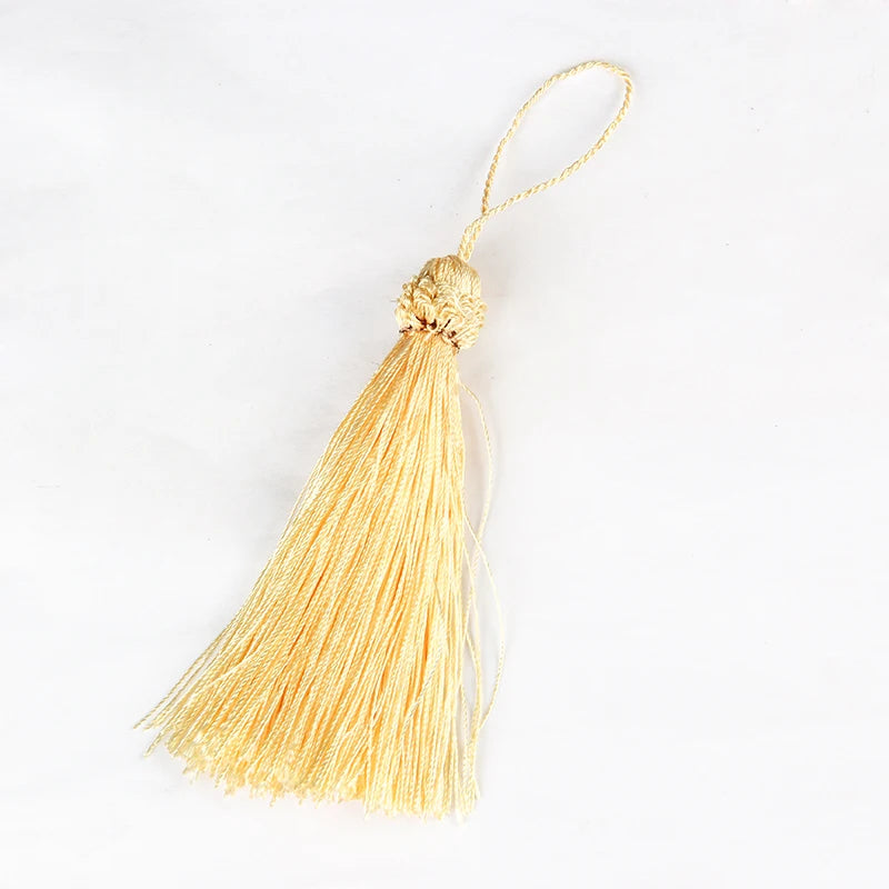 pompons décoratifs tissés opaques traditionnels couleur beige doré rouge blanc cassé violet rideaux vêtements