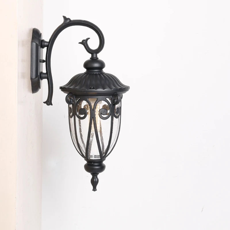 lampe murale classique ornements floraux verre translucide vintage éclairage chambre salle bains entrée étude