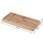 assiettes bambou naturel moderne rustique grain bois plante artificielle fleur gobelet savon liquide