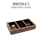 boîte bijoux bois compartiment verre bague collier boucle d'oreille cadeau