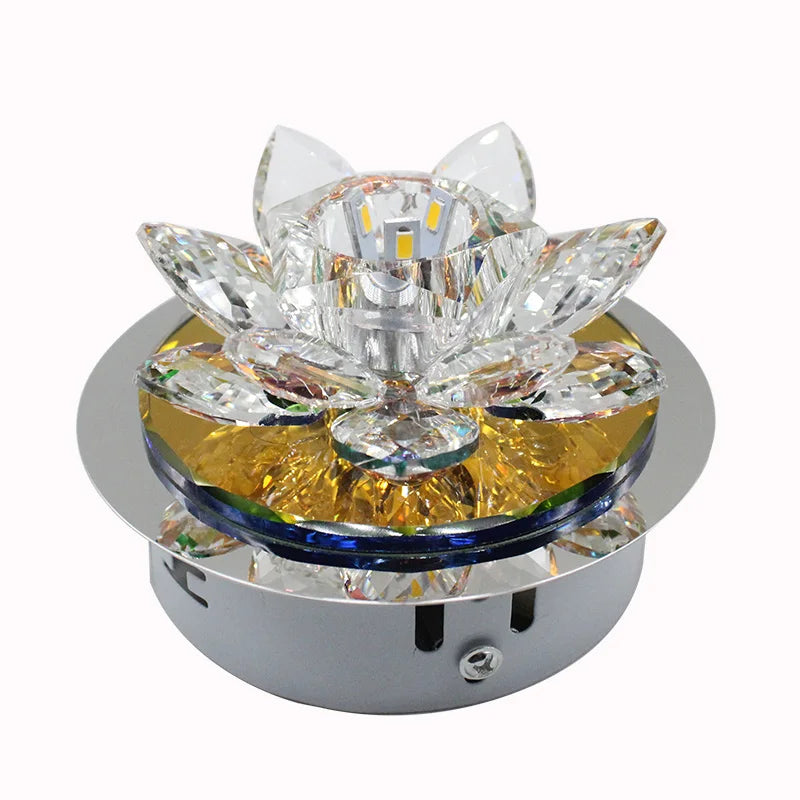 applique murale moderne cristal transparent verte dorée vis moderne élégante led 3w dimmable