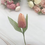 bouquet tulipes artificielles rose blanc jaune feuilles vertes décoration intérieure mariage anniversaire