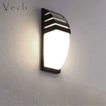 applique murale moderne noir lumière chaude autonome minimaliste éclairage ledintérieurextérieurhydrofuge