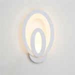 lampe murale moderne blanc circulaire minimaliste industrielle fixée mur LED