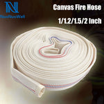 tuyau d'incendie polyester haute pression blanc lignes rouges bleues 5m 10m 20m adaptateurs
