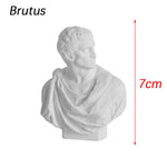 buste sculpté résine blanc détails granuleux classique réaliste décoration intérieureportrait miniature