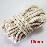 corde coton tissée rustique 100 naturelle 2mm 80m rouleau écologique haute ténacité blanc
