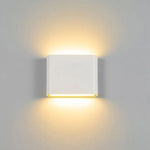 applique murale led ip65 étanche 6w 12w noir blanc contemporaine fixée adhésif