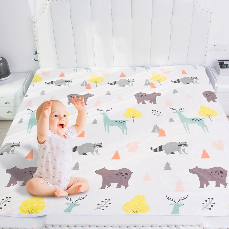 tapis sol enfant animaux mignons blanc bleu orange gris rose vert moderne
