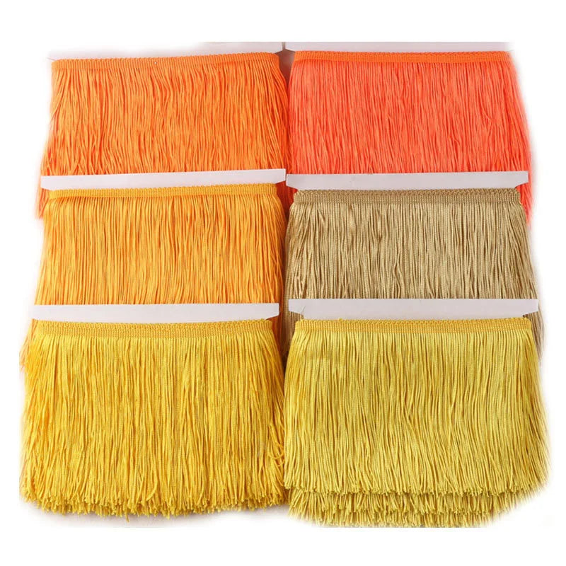ruban franges rayées orange rouge vert rose texturé opacité vêtement décoration textile maison